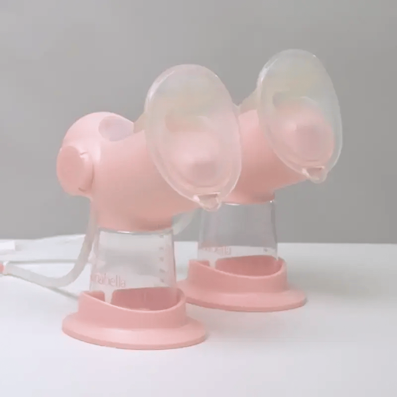 Annabella Double Electric Breast Pump with revolutionary Tongue-Simulating Technology Portable including Hands free pumping Bra